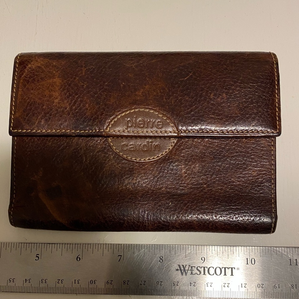 Pierre Cardin Unisex Leather Wallet 6”x 4.5”
